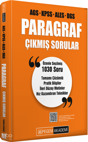 Pegem Akademi Paragraf Çıkmış Sorular