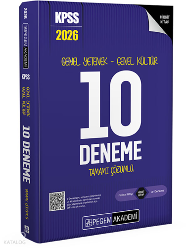 Pegem Akademi Yayınları 2026 KPSS Genel Yetenek Genel Kültür Tamamı Çö