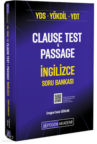 Pegem Akademi YDS YÖKDİL YDT Clause Test & Passage İngilizce Soru Bankası