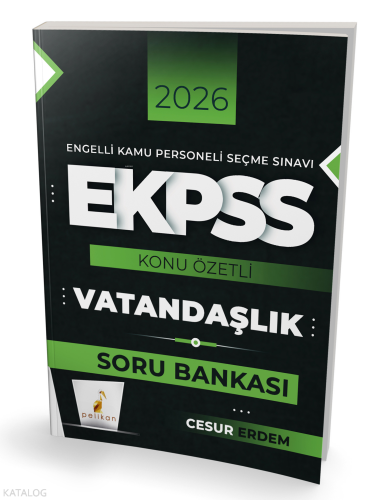 Pelikan 2026 E-KPSS Vatandaşlık Konu Özetli Soru Bankası