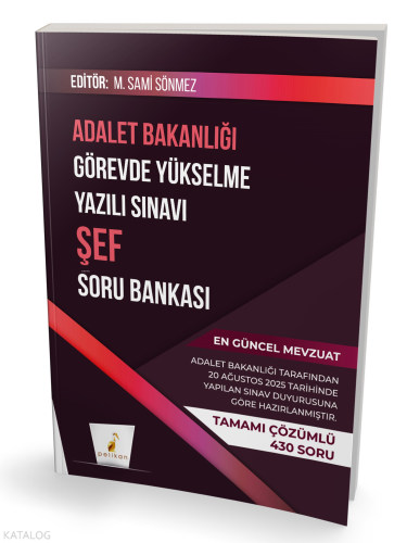 Pelikan GYS Adalet Bakanlığı Görevde Yükselme Yazılı Sınavı Şef Soru Bankası