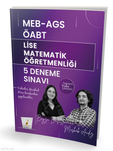 Pelikan MEB - AGS ÖABT Lise Matematik Öğretmenliği 5 Deneme Sınavı Tamamı Video Çözümlü