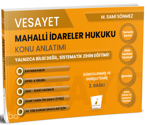 Pelikan Vesayet Mahalli İdareler Hukuku Konu Anlatımı