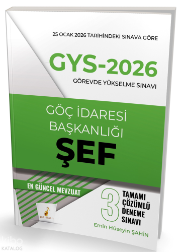 Pelikan Yayınevi GYS 2026 Görevde Yükselme Sınavı Göç İdaresi Başkanlı