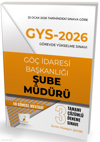 Pelikan Yayınevi GYS 2026 Görevde Yükselme Sınavı Göç İdaresi Başkanlı
