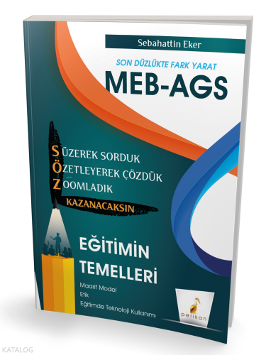 Pelikan Yayınevi MEB - AGS Hazırlık Eğitimin Temelleri Söz Kazanacaksın Soru Bankası