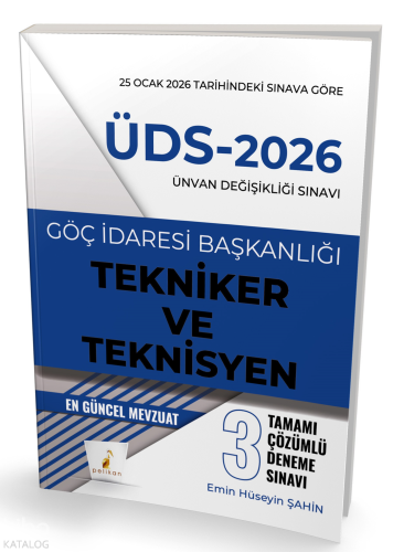 Pelikan Yayınevi ÜDS 2026 Ünvan Değişikliği Sınavı Göç İdaresi Başkanl