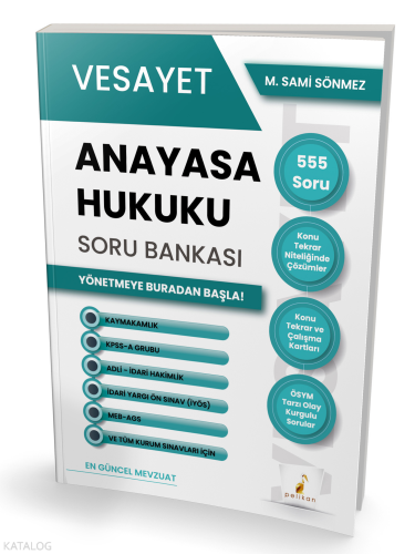 Pelikan Yayınevi Vesayet Anayasa Hukuku Soru Bankası