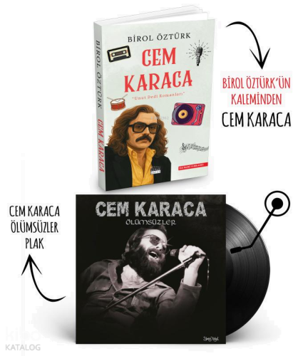 Plaklı Kitaplar - Cem Karaca Ölümsüzler Plak