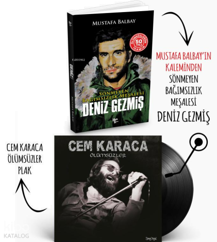 Plaklı Kitaplar - Deniz Gezmiş - Cem Karaca - Ölümsüzler Plak