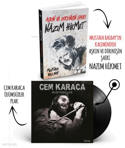 Plaklı Kitaplar - Nazım Hikmet - Cem Karaca - Ölümsüzler Plak