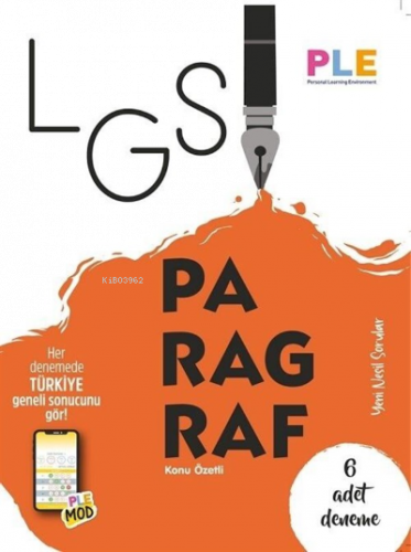 PLE - LGS - Paragraf Kitabı + 6 Türkçe Denemesi