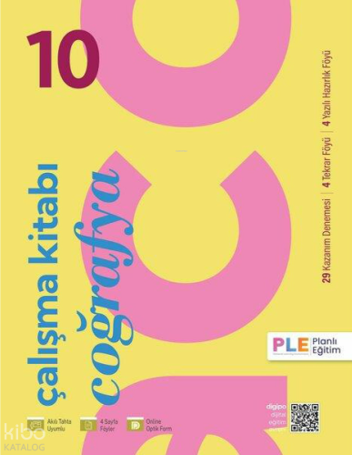 PLE Yayınları 10.Sınıf - Çalışma Kitabı - Süreç İzleme Sınavları - Coğrafya