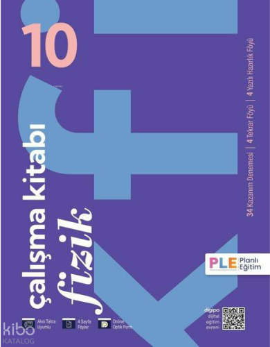 PLE Yayınları 10.Sınıf - Çalışma Kitabı - Süreç İzleme Sınavları - Fizik