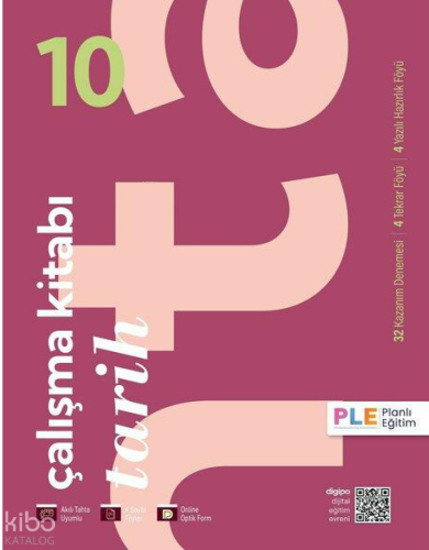 PLE Yayınları 10.Sınıf - Çalışma Kitabı - Süreç İzleme Sınavları - Tarih