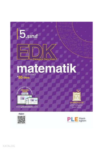 PLE Yayınları 5.Sınıf - Matematik Etkileşimli Ders Kitabı - Set