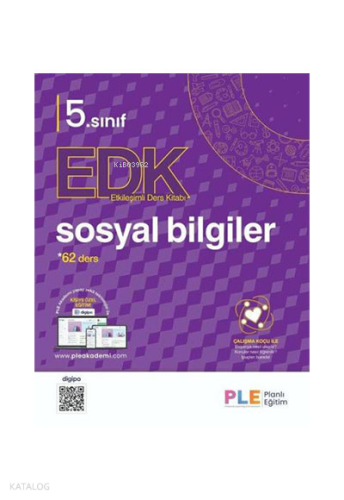 PLE Yayınları 5.Sınıf - Sosyal Bilgiler Etkileşimli Ders Kitabı - Set