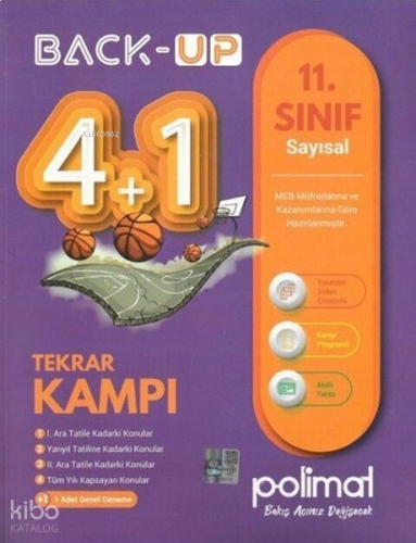 Polimat 11. Sınıf Back-Up 4+1 Kamp Kitabı - Sayısal