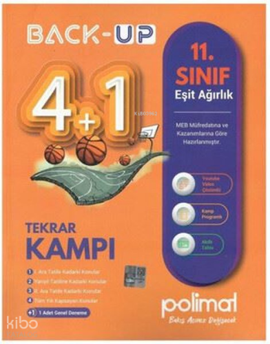 Polimat 11. Sınıf Eşit Ağırlık Back-Up 4+1 Kamp Kitabı