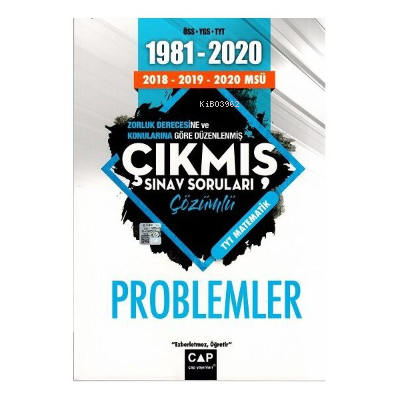 PROBLEMLER 20 YIL ÇIKMIŞ SINAV SORULARI -2022