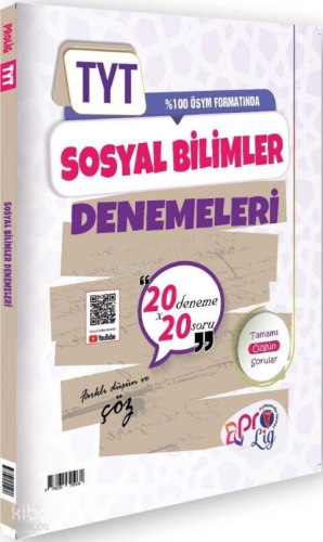 Prolig Yayınları TYT Sosyal Bilimler 20 x 20 Deneme