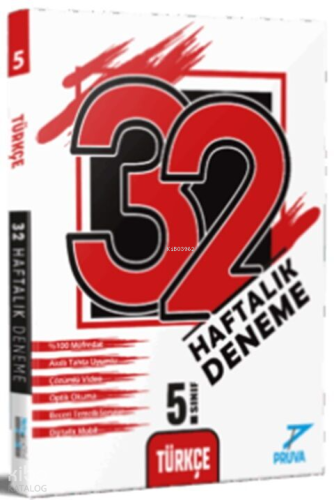 Pruva Akademi 5. Sınıf Türkçe 32 Haftalık Deneme