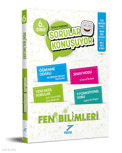 Pruva Akademi 6.Sınıf Fen Bilimleri Sorular Konuşuyor Soru Bankası