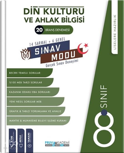 Pruva Akademi 8. Sınıf Din Kültürü ve Ahlak Bilgisi Sınav Modu 20 Deneme