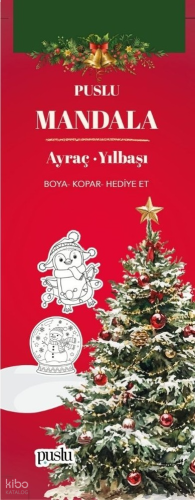 Puslu Mandala Ayraç - Yılbaşı;Boya-Kopar-Hediye Et