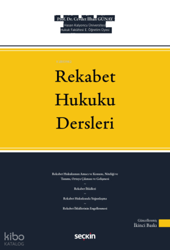 Rekabet Hukuku Dersleri