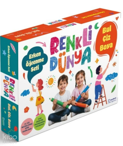 Renkli Dünya Erken Öğrenme Seti ;Bul Çiz Boya