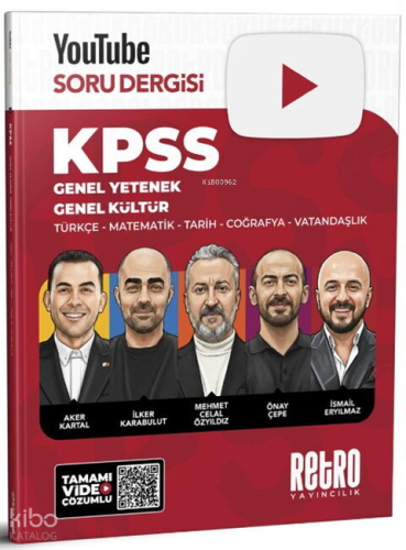Retro Yayıncılık KPSS Genel Kültür Genel Yetenek Youtube Soru Dergisi