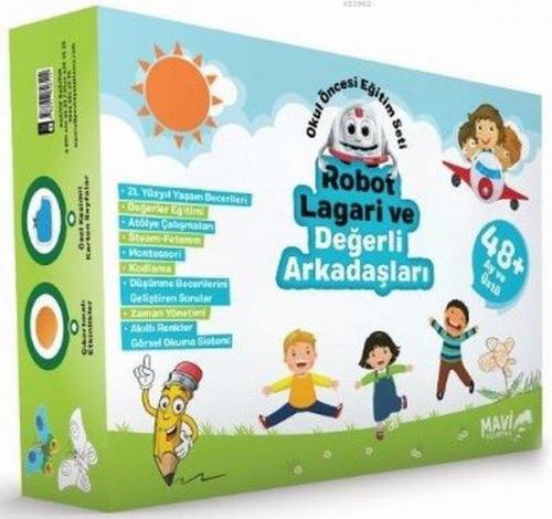 Robot Lagari ve Değerli Arkadaşları - Okul Öncesi Eğitim Seti 48 Ay ve Üstü