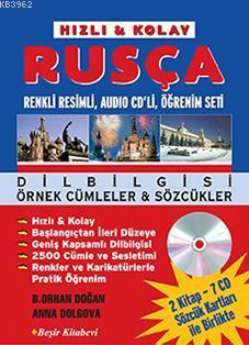 Rusça Öğrenim Seti; (2 Kitap, 7 Ses CD'si, 2 Sözcük Kartı Kutusu ile B