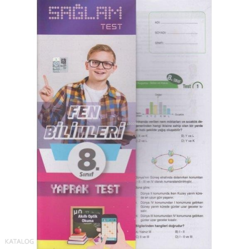 Sağlam Yaprak Test - Fen Bilimleri - 8