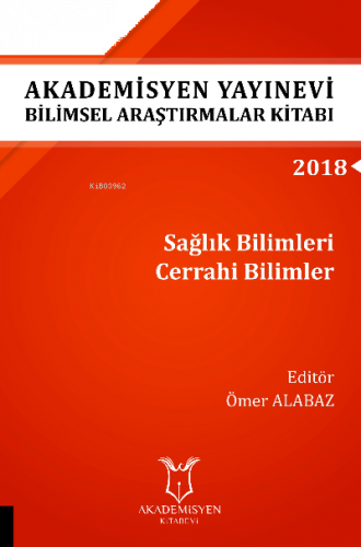 Sağlık Bilimleri Cerrahi Bilimler ( Aybak 2018 Eylül )