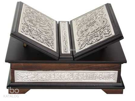 Sandıklı Kanatlı Kaplama Gümüş Kur'an-ı Kerim (Hafız Boy)