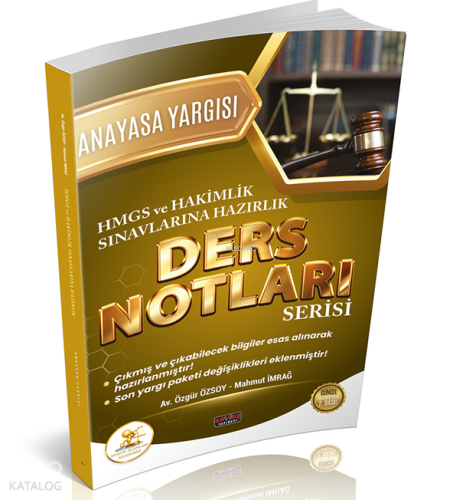 Savaş Yayınevi Hukal HMGS-Hakimlik Anayasa Yargısı Ders Notları