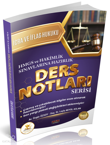 Savaş Yayınevi Hukal HMGS-Hakimlik İcra ve İflas Hukuku Ders Notları