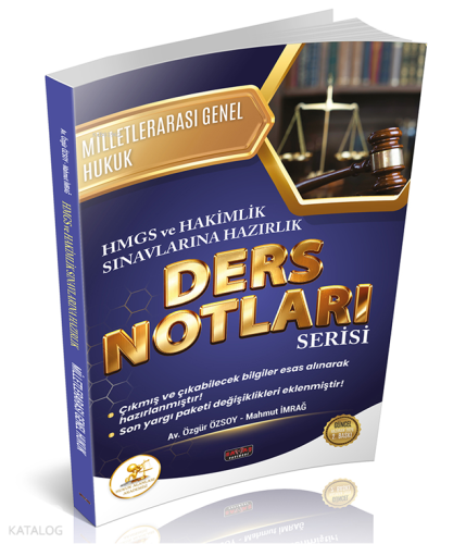 Savaş Yayınevi Hukal HMGS-Hakimlik Milletlerarası Genel Hukuk Ders Not