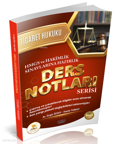 Savaş Yayınevi Hukal HMGS-Hakimlik Ticaret Hukuku Ders Notları