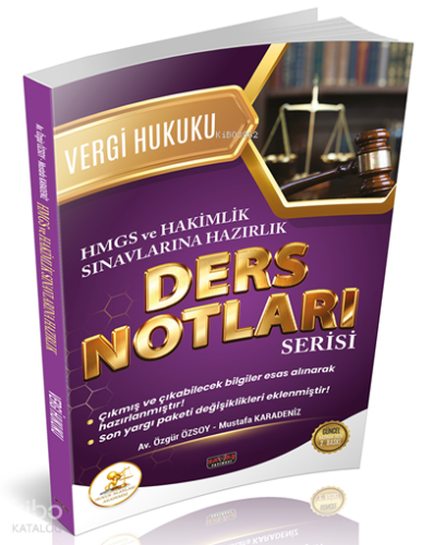 Savaş Yayınevi Hukal HMGS-Hakimlik Vergi ve Vergi Usul Hukuku Ders Not