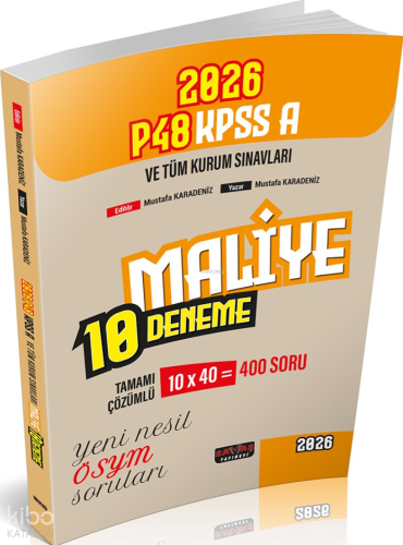 Savaş Yayınevi P48 KPSS A Grubu Maliye 10 Deneme