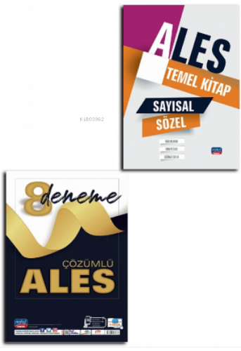 Sayısal - Sözel / Konu Anlatımı - Konu Testleri - Çözümlü Testler + Ales Çözümlü 8 Deneme