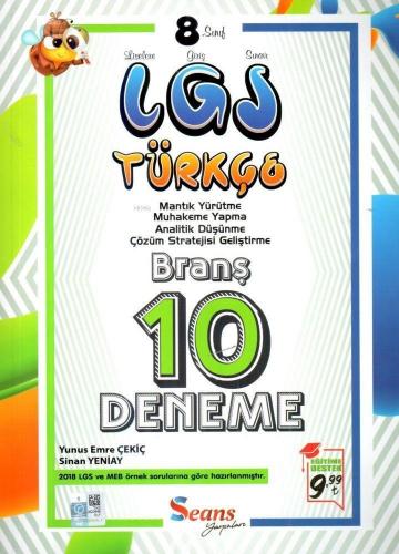 Seans Yayınları 8. Sınıf LGS Türkçe 10 Deneme Seans