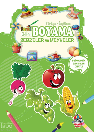 Sebzeler ve Meyveler;Renkli Kalem Boyama
