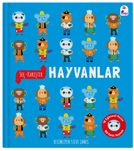 Seç – Karıştır : Hayvanlar (15 Eğlenceli Parça, 120 Farklı Seçenek)