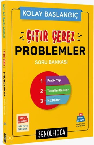 Şenol Hoca Yayınları Çıtır Çerez Problemler Soru Bankası