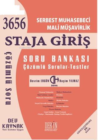 Serbest Muhasebeci Mali Müşaverlik Staja Giriş Soru Bankası Çözümlü Sorular - Testler