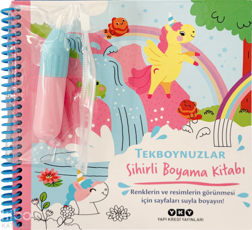 Sihirli Boyama Kitabı - Tekboynuzlar (Ciltli)